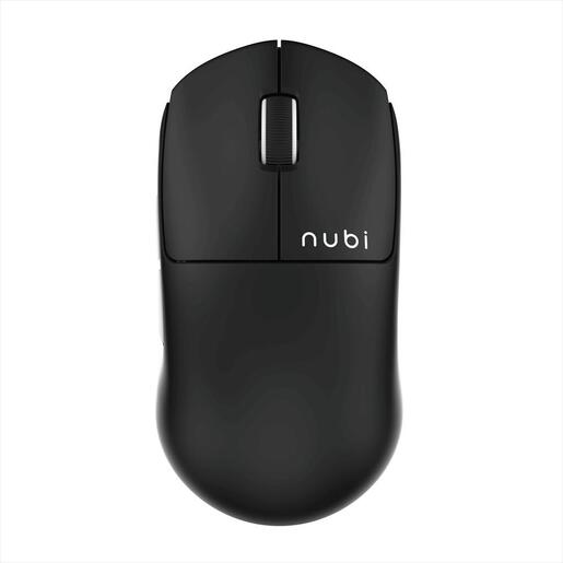 MOUSE WIRELESS NUBI NM1, 2.4Ghz/BLUETOOTH/USB-C, 39g, 26000 DPI, 1000Hz, Black, NM1-WL-BL