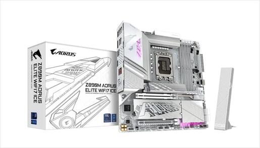 MB 1851 Z890M AORUS ELITE WIFI7 ICE GIGABYTE, 4xDDR5 9200MHz(OC), PCIex16 5.0, PCIex4 4.0, 3xM.2, 4xSATAIII, DP, HDMI, 2.5GbE LAN, WIFI 7, BT 5.4