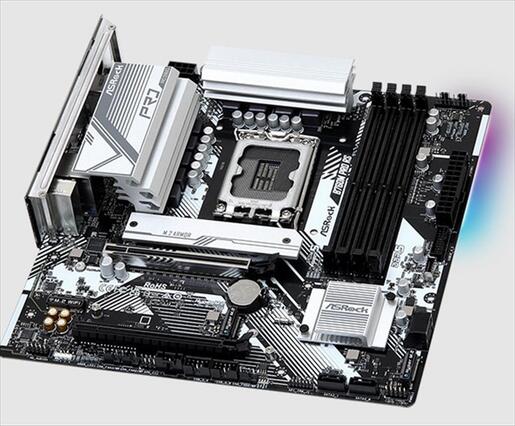 MB 1700 B760M PRO RS ASROCK DDR5, 4xDDR5 7200MHz(OC), 3xM.2, HDMI, DP, PCIex16 5.0, PCIex4 3.0, 4xSATAIII,2.5Gb LAN