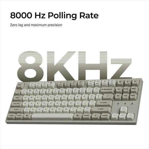 KEYBOARD MECHANICAL KEYCHRON C1 Pro 8K QMK/VIA TKL RGB HS Keychron Super Banana switch, C1PX-M4