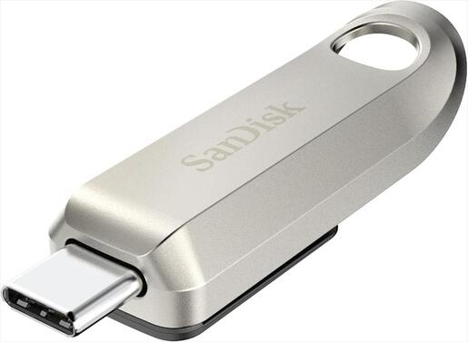 MEMORY USB 3.2/Gen.1 Type-C, 128GB SANDISK ULTRA LUXE, Silver, SDCZ75-128G-G46