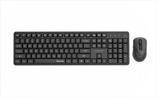 COMBO KEYBOARD AND MOUSE WIRELESS GEMBIRD SILENT KEY PRO, Black, KBS-WMS-01