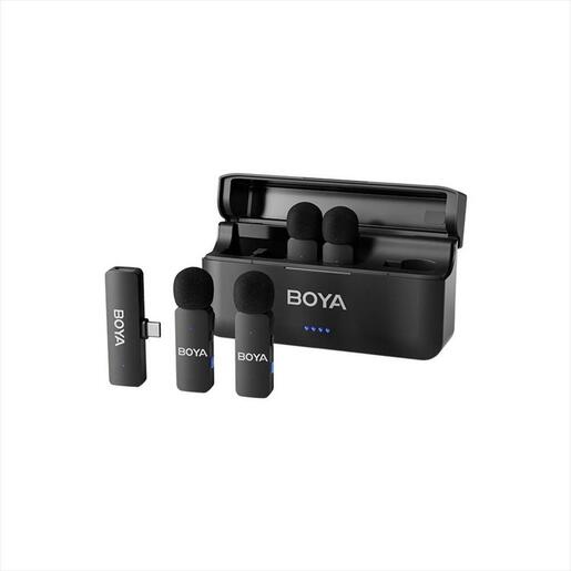 MICROPHONE WIRELESS SYSTEM BOYA BY-V4U, 2xMIC, USB-C Receiver, Black, BY-V4U