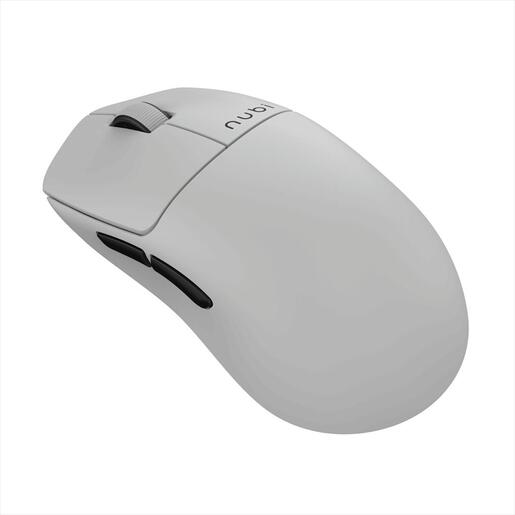 MOUSE WIRELESS NUBI NM1 SE, 2.4Ghz/BLUETOOTH/USB-C, 39g, 12000 DPI, 1000Hz, White, NM1-SE-WL-WH