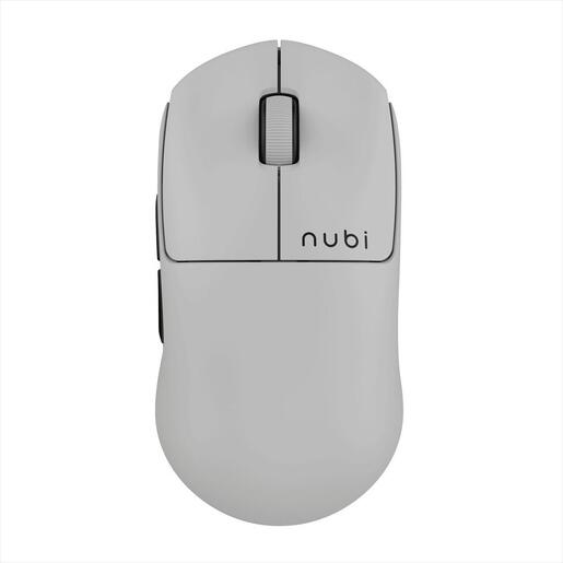 MOUSE WIRELESS NUBI NM1 SE, 2.4Ghz/BLUETOOTH/USB-C, 39g, 12000 DPI, 1000Hz, White, NM1-SE-WL-WH