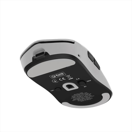 MOUSE WIRELESS NUBI NM1 SE, 2.4Ghz/BLUETOOTH/USB-C, 39g, 12000 DPI, 1000Hz, White, NM1-SE-WL-WH