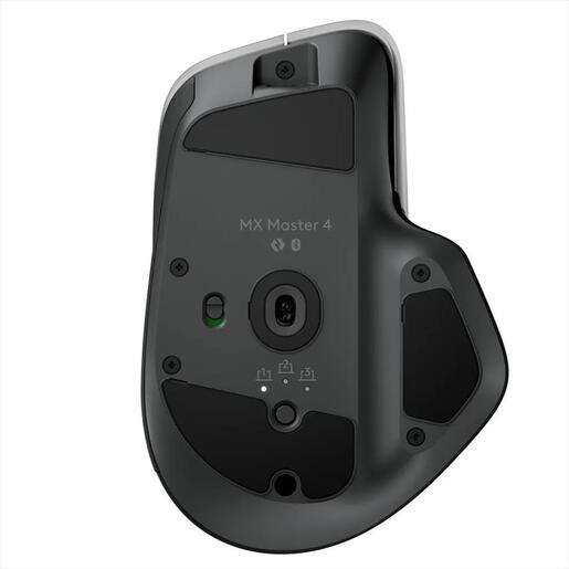 MOUSE WIRELESS USB LOGITECH MX Master 4 w/Bluetooth Multi-device, graphite, Bolt, 910-007562
