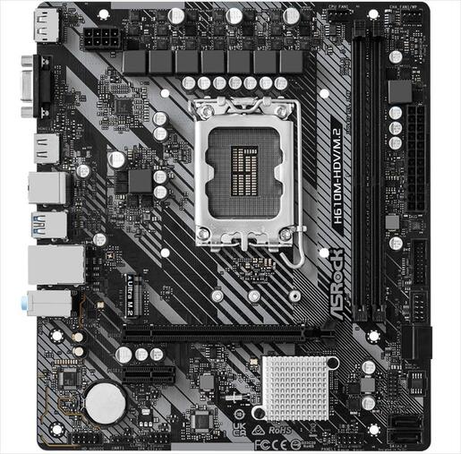 MB 1700 H610M-HDV/M.2 R2.0 ASROCK, 2xDDR4 3200MHz, M.2, VGA,HDMI, DP PCIex16 4.0, 1xPCIex1 3.0, 4xSATAIII, 2xUSB3.2Gen1, Gigabit LAN