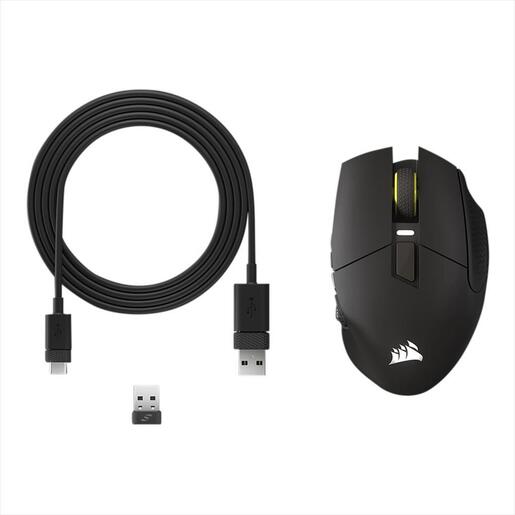 MOUSE WIRELESS CORSAIR Scimitar Elite SE RGB Gaming MOBA/MMO (16 buttons), 2.4Ghz & BT, Black, CH-9314014-WW