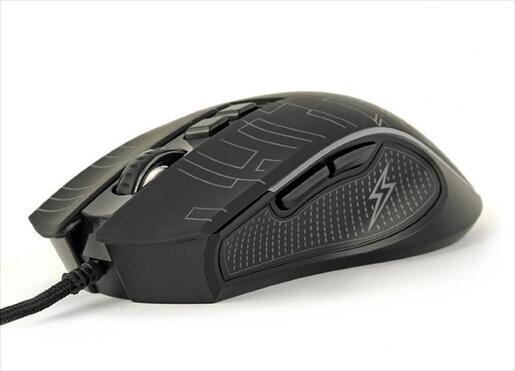 MOUSE WIRED GEMBIRD, Gaming Mouse, USB, RGB ambient light, 3600DPI, Black, MUSG-RGB-01
