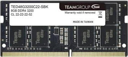 RAM SO DIMM DDR4 8GB 3200MHz TEAM GROUP TED48G3200C22-SBK BULK