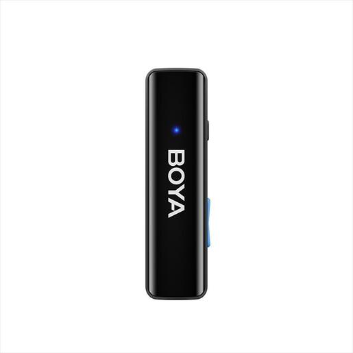 MICROPHONE WIRELESS SYSTEM BOYA LINK ALL IN ONE, 2xMIC, USB-C, Lightning, and 3.5mm receiver, black