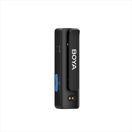 MICROPHONE WIRELESS SYSTEM BOYA LINK ALL IN ONE, 2xMIC, USB-C, Lightning, and 3.5mm receiver, black
