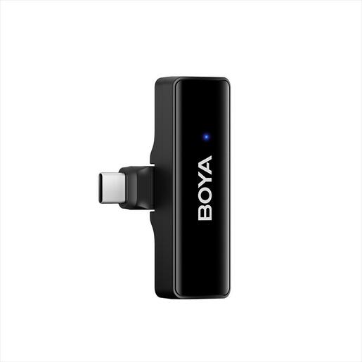 MICROPHONE WIRELESS SYSTEM BOYA LINK ALL IN ONE, 2xMIC, USB-C, Lightning, and 3.5mm receiver, black