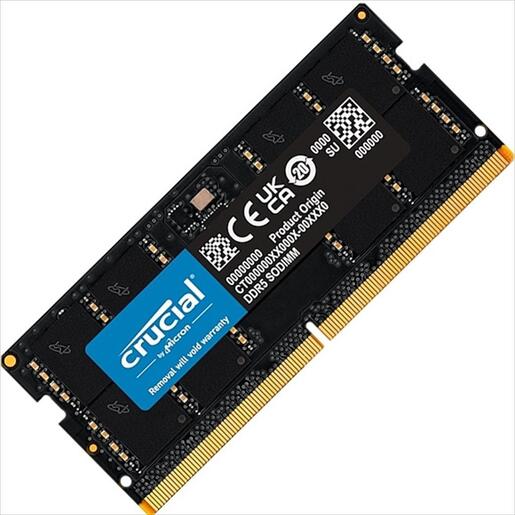 RAM SO DIMM DDR5 8GB 5600Mhz CL46 Crucial CT8G56C46S5