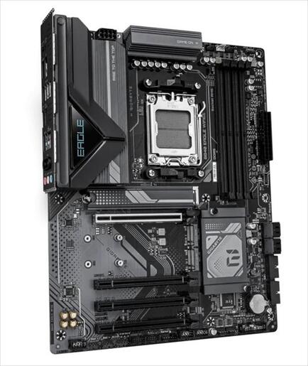 MB AM5 B840 EAGLE WIFI6E GIGABYTE 4xDDR5 8200Mhz (O.C), HDMI, DP, 1x PCI-Ex16 4.0,2x PCI-Ex4 3.0,1x PCI-Ex1 3.0 3xM.2,4xSATA3, 2.5G LAN, Wi-Fi 6E,BT 5.3