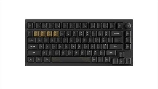 KEYBOARD MECHANICAL KEYCHRON BLACK MYTH WUKONG DELUXE EDITION 75% , Metal Body, HS, RGB, 2.4 GHz & BT, Pre-lubed TTC Golden Pink switch, w/knob, WKD-21