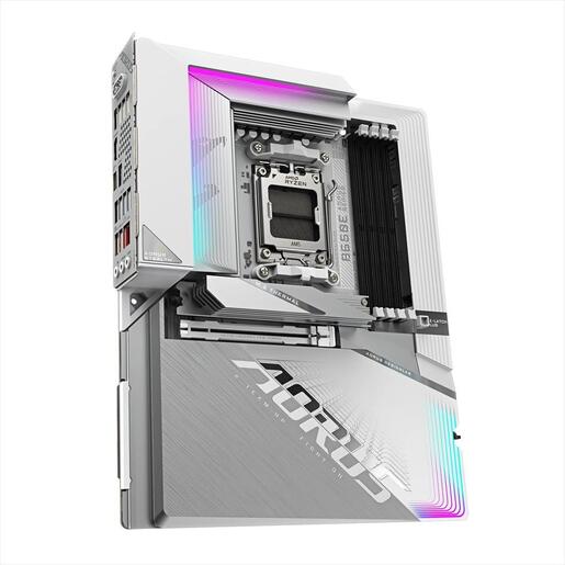 MB AM5 B650E AORUS STEALTH ICE GIGABYTE 4xDDR5 8000Mhz (O.C), HDMI, PCI-Ex16 5.0, M.2 PCIe 5.0, 2xM.2 4.0, 4xSATAIII, Wi-Fi 7, BT 5.4