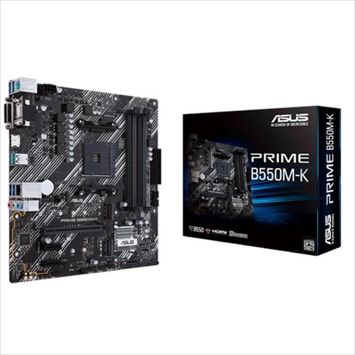 MB AM4 B550M-K PRIME ASUS 4xDDR4 4600Mhz(O.C), 2xPCIex16,2xPCIex1, DVI-D, VGA ,HDMI, 4xSATAIII,2xM.2,4xUSB 3.1 Gen1,2xUSB 3.1 Gen2