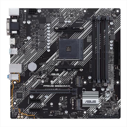 MB AM4 B550M-K PRIME ASUS 4xDDR4 4600Mhz(O.C), 2xPCIex16,2xPCIex1, DVI-D, VGA ,HDMI, 4xSATAIII,2xM.2,4xUSB 3.1 Gen1,2xUSB 3.1 Gen2