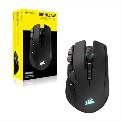 MOUSE WIRELESS CORSAIR IRONCLAW WIRELESS SE RGB, Gaming Mouse, 2.4Ghz/Bluetooth, 26000DPI, Black, CH-9317110-WW