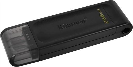 USB Flash Drive Type-C 256GB KINGSTON DATA TRAVELER 70 (USB 3.2 Gen 1 speeds), Black, DT70/256GB