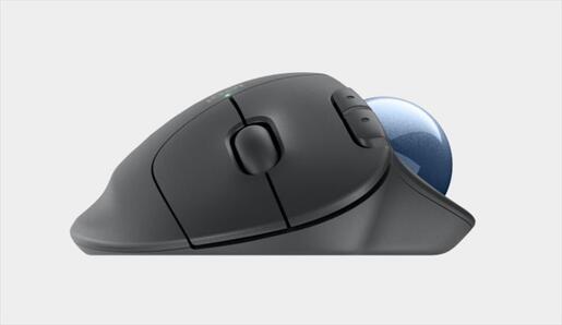 MOUSE WIRELESS LOGITECH ERGO M575S TRACKBALL Graphite Bolt+Blue ball, w/bluetooth 910-007029