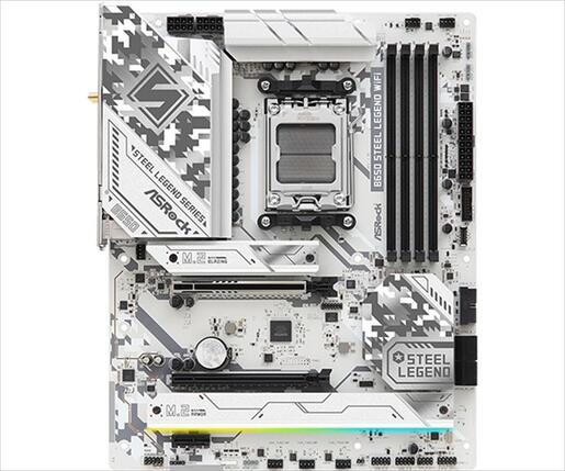 MB AM5 B650 STEEL LEGEND ASROCK 4xDDR5 7200Mhz (O.C), HDMI, DP, PCI-Ex16 5.0, 1xPCI-Ex16 3.0, M.2 PCIe 5.0, 2xM.2 4.0, 4xSATAIII, Wi-Fi 6E, BT