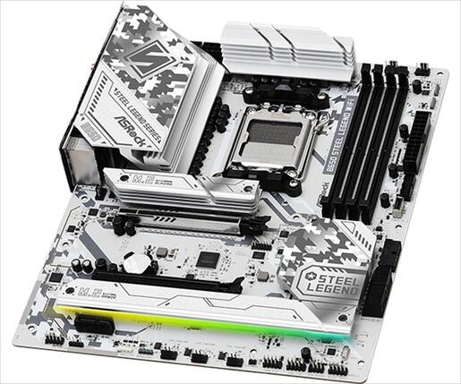 MB AM5 B650 STEEL LEGEND ASROCK 4xDDR5 7200Mhz (O.C), HDMI, DP, PCI-Ex16 5.0, 1xPCI-Ex16 3.0, M.2 PCIe 5.0, 2xM.2 4.0, 4xSATAIII, Wi-Fi 6E, BT
