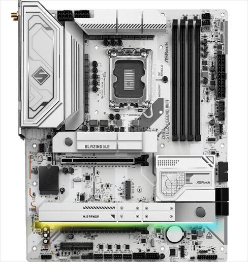 MB 1851 Z890 STEEL LEGEND WIFI ASROCK, 4xDDR5 9466MHz, PCIex16 5.0, 2xPCIex4 4.0, 4xM.2 , 4xSATAIII, HDMI, 2xThunderbolt 4, 2.5G LAN, Wi-Fi 7, BT 5.4, 90-MXBPF0-A0UAYZ