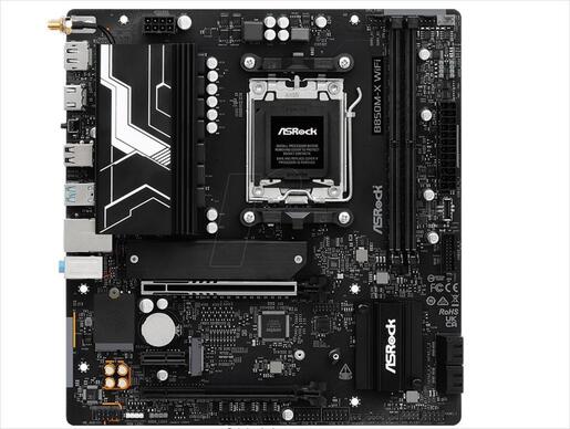 MB AM5 B850M-X Wifi R2.0 ASROCK 2xDDR5 8200Mhz (O.C), HDMI, DP,  PCI-Ex16 5.0, 1xPCI-Ex4 4.0, 1xPCI-Ex1 4.0, 2x M.2 , 4xSATAIII, 2.5G LAN, WIFI6E, BT 5.2, 90-MXBSH0-A0UAYZ