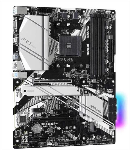 MB AM4 B550 PRO4 ASROCK 4xDDR4 4733+MHZ (OC), HDMI, VGA, 1xPCIex16 4.0, 1xPCIex16 3.0, 2xPCIex1 2xM.2, 6xSATAIII, 8xUSB 3.2Gen1, 7.1
