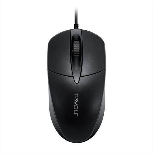 COMBO KEYBOARD AND MOUSE WIRED EXTRALINK TF500, Black,