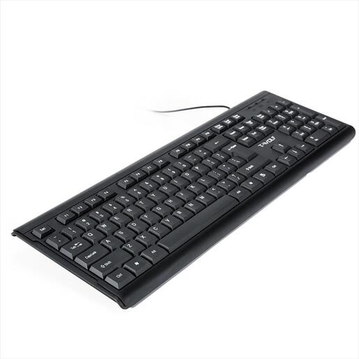 COMBO KEYBOARD AND MOUSE WIRED EXTRALINK TF500, Black,