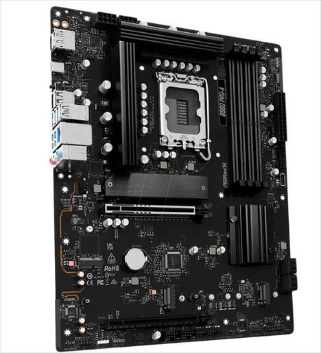 MB 1851 B860 PRO-A ASROCK, 4xDDR5 8666MHz(OC), PCIex16 5.0, PCIex4 4.0, 3xM.2, 4xSATAIII, HDMI, DP, 2.5G LAN, 90-MXBRN0-A0UAYZ