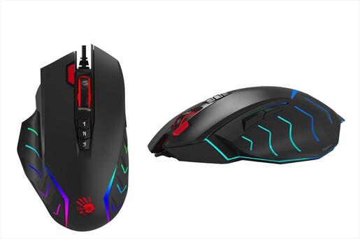MOUSE WIRED USB A4TECH Bloody Gaming J95S, 8000 cpi, 1ms, RGB, Black