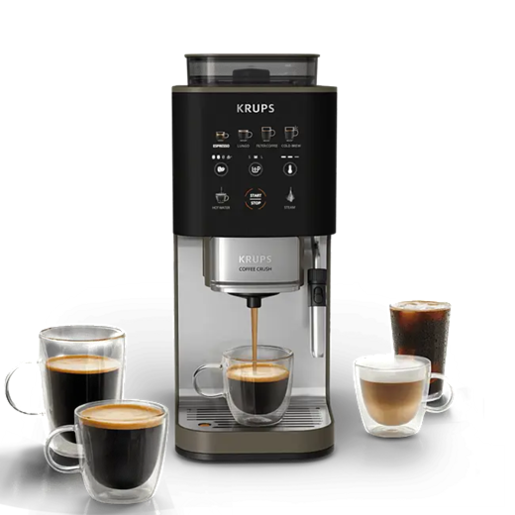 KRUPS SA403BE0 Coffee Crush Experience Кафемат, 1370W, Touch