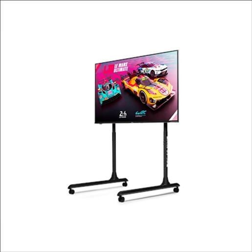 GAMING WHEEL MONITOR STAND ROUND TUBE FREESTANDING SINGLE NEXT LEVEL RACING, 21"-65", 24kg MAX, NLR-R010