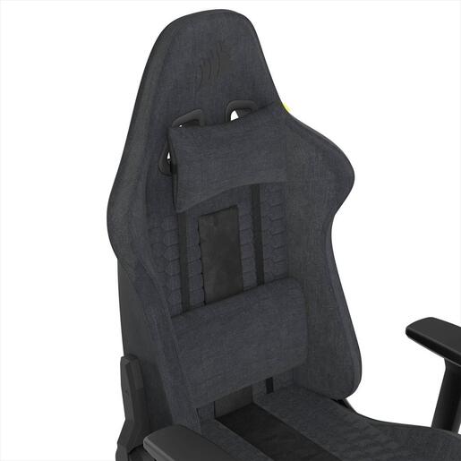 GAMING CHAIR CORSAIR TC100 RELAXED FABRIC, 120KG MAX, Black/Grey, CF-9010052-WW