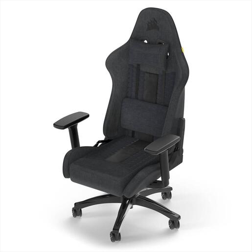 GAMING CHAIR CORSAIR TC100 RELAXED FABRIC, 120KG MAX, Black/Grey, CF-9010052-WW