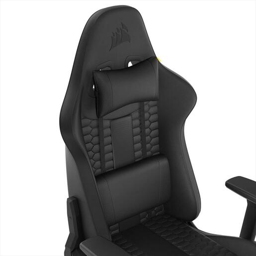 GAMING CHAIR CORSAIR TC100 RELAXED LEATHERETTE, 120KG MAX, Black, CF-9010050-WW