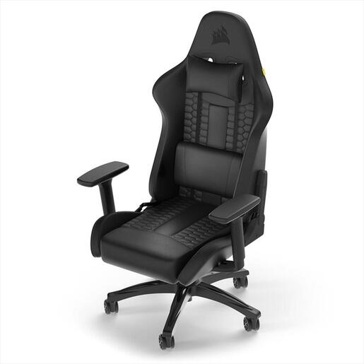 GAMING CHAIR CORSAIR TC100 RELAXED LEATHERETTE, 120KG MAX, Black, CF-9010050-WW