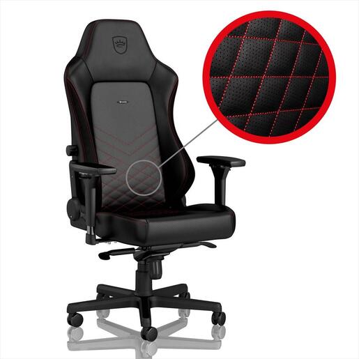 GAMING CHAIR NOBLECHAIRS HERO, BLACK/RED NBL-HRO-RL-BRD