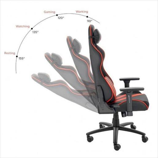 GAMING CHAIR NITRO CONCEPT NEMESIS RED CLAW, RED, 3796582