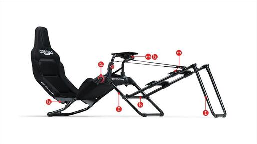 GAMING CHAIR NEXT LEVEL RACING Formula Lite PRO Foldabale Cockpit, 130kg, BLACK, NLR-S038