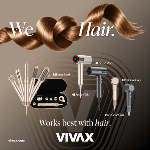 VIVAX HOME HD1 Glow Gray фен за коса