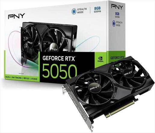 VGA PNY RTX 5050 8GB GDDR6  128-bit, HDMI, 3xDP, VCG50508DFXPB1