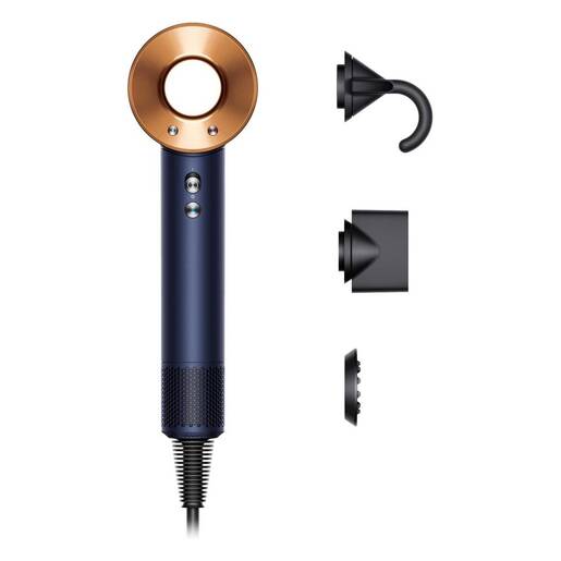 Dyson Supersonic HD07 Prussian Blue/ Rich Copper (Curly+Coily) фен за коса
