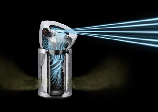 Dyson Big + Quiet Formaldehyde BP02 White/Satin silver прочистувач на воздух