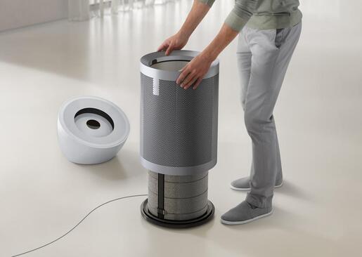 Dyson Big + Quiet Formaldehyde BP02 White/Satin silver прочистувач на воздух